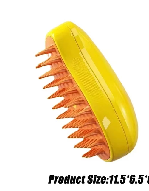 Load image into Gallery viewer, Steamy Dog Brush Electric Spray Cat Hair Brush 3 In1 Dog Steamer Brush for Massage Pet Grooming Removing Tangled and Loose Hair