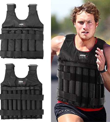 3/15/20/35/50Kg Loading Weight Vest Jacket Sand Clothing for Running Training Fitness Equipment Adjustable Waistcoat Jackets