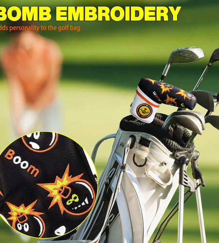 Golf Blade Putter Cover Headcover Club Protector Magnetic Bar Closure for Scotty Cameron Taylormade Odyssey