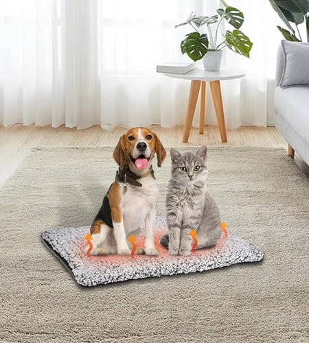 Self Warming Cat Bed Waterproof Self-Warming Pet Mat Reflects Pet Body Heat Pet Warmer Pad for Constant Temperature Washable