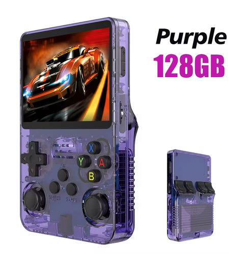 128G R36S Retro Handheld Video Game Console Linux System 3.5 Inch IPS Screen R35S Pro Portable Pocket Video Player 64GB Games