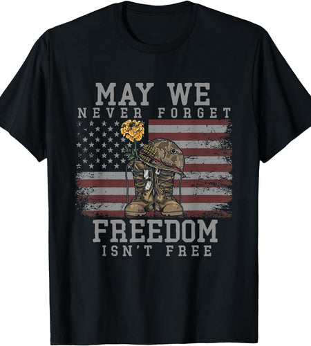 USA Flag Patriotic American Soldier Veterans Day T-Shirt