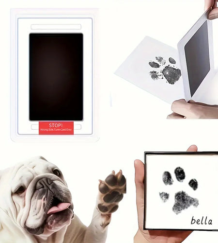 Pet Paw Print Ink Pad for Dogs, Touchless Ink Pad Pet Footprint Pad for Memorial Supplies