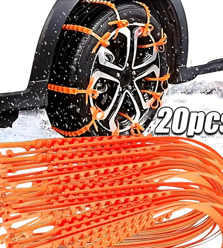 10/20Pcs Winter Car Snow Chain Antiskid Car Motorcycle Outdoor Snow Tire Emergency Anti-Skid Tyre Chains Auto Accessories