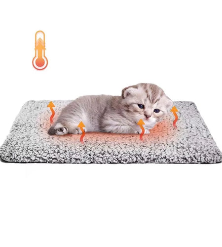 Self Warming Cat Bed Waterproof Self-Warming Pet Mat Reflects Pet Body Heat Pet Warmer Pad for Constant Temperature Washable