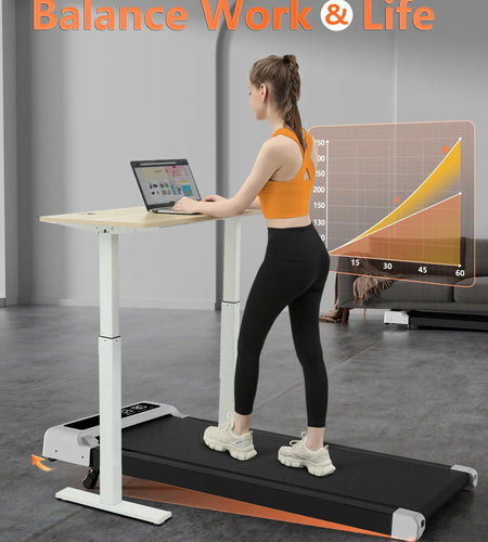 Walking Pad with Incline, Walking Pad Treadmill 2 in 1 Walking Pad for Walking and Jogging, 2.5HP Compact Treadmill for Home Office with Remote Control, LED Display